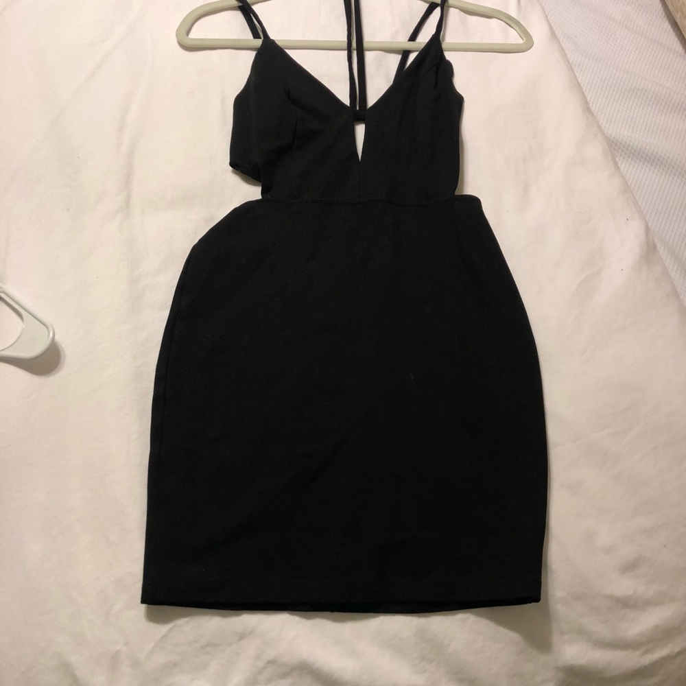 Revolve cutout black dress
